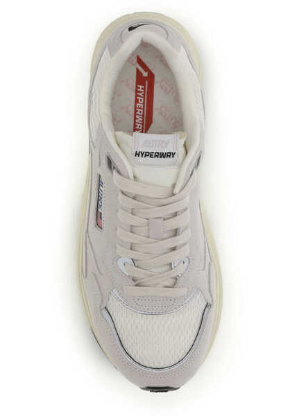 Sneakers AUTRY Hyperway Sneakers SUEDE/MESH WHITE/SILVER Barbati (BM 19764707) 4