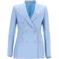 Sacouri office Double-Breasted Wool Jacket Femei