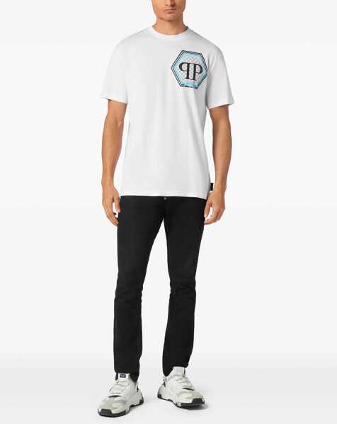 Tricouri Philipp Plein T-Shirt With Logo WHITE Barbati (BM 19764875) 2