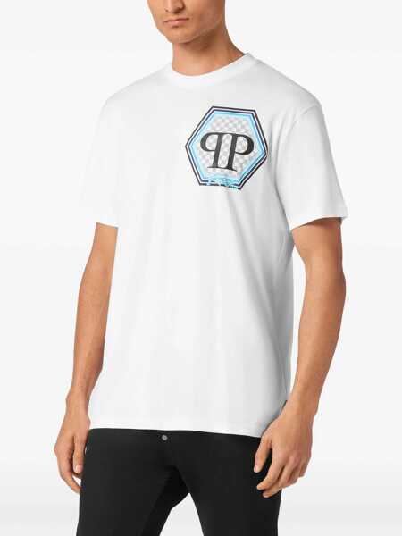 Tricouri Philipp Plein T-Shirt With Logo WHITE Barbati (BM 19764875) 3