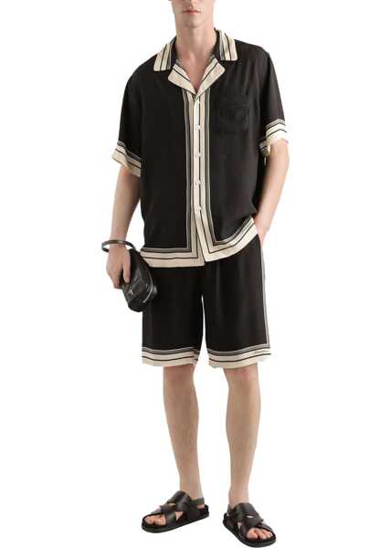 Camasi casual Dolce & Gabbana Hawaii Shirt BLACK Barbati (BM 19764884) 2