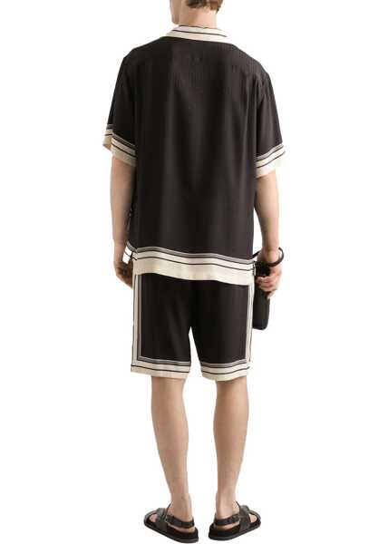 Camasi casual Dolce & Gabbana Hawaii Shirt BLACK Barbati (BM 19764884) 3