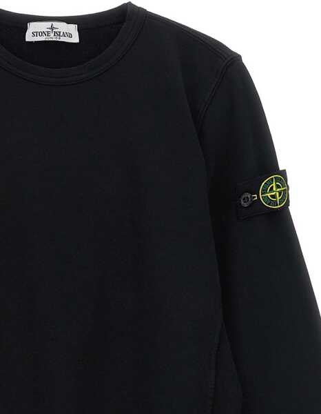 Hanorace Stone Island Sweatshirt With Logo BLACK Baieti (BM 19764890) 3