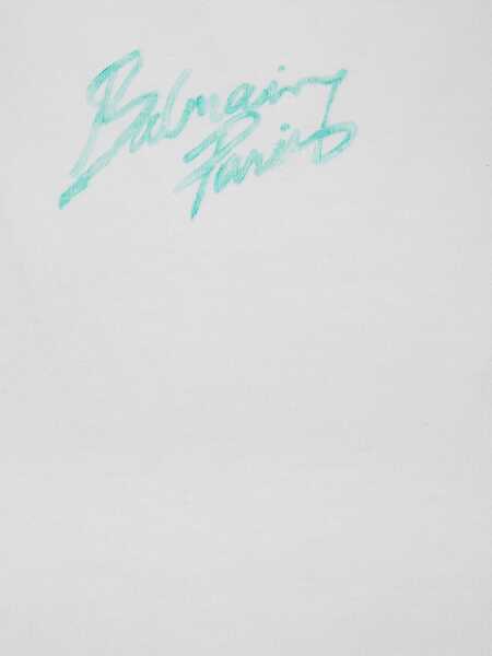 Tricouri Balmain Cropped T-Shirt With Logo WHITE Femei (BM 19764908) 3