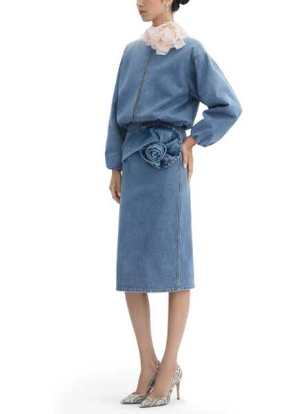 Fuste casual Magda Butrym Denim Midi Skirt DENIM Femei (BM 19764941) 2