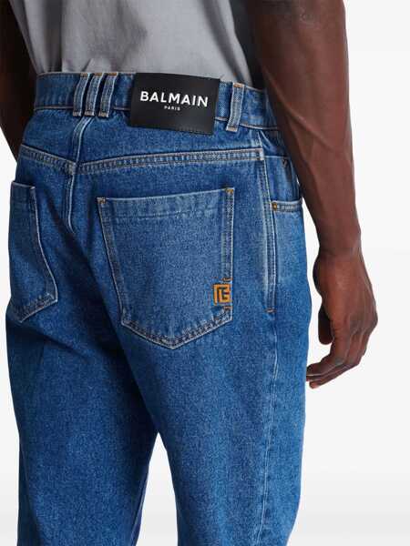 Blugi drepti Balmain Straight Denim Jeans DENIM Barbati (BM 19764944) 5