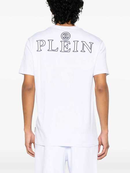 Tricouri Philipp Plein T-Shirt With Logo WHITE Barbati (BM 19764962) 3