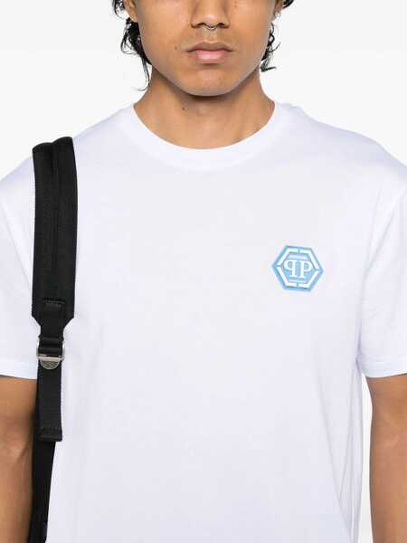 Tricouri Philipp Plein T-Shirt With Logo WHITE Barbati (BM 19764962) 4