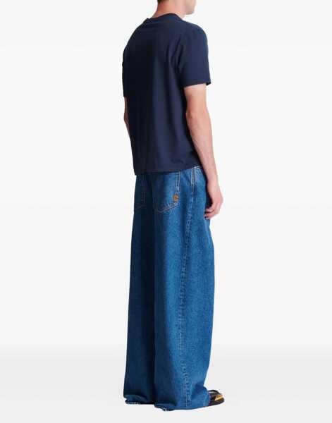 Tricouri Balmain T-Shirt With Logo BLUE Barbati (BM 19764974) 4