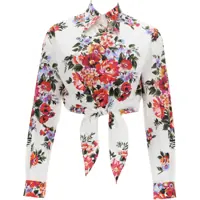 Bluze Dolce & Gabbana Floral Print Crop Shirt