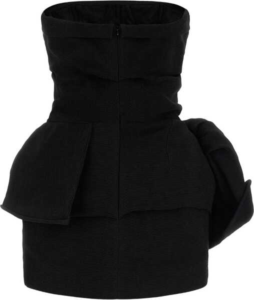 Rochii casual Magda Butrym Mini Dress With Drape BLACK Femei (BM 19765007) 2