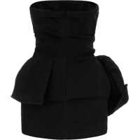 Rochii Magda Butrym Dama - Rochii casual Magda Butrym Mini Dress With Drape BLACK Femei (BM 19765007) - B-mall.ro