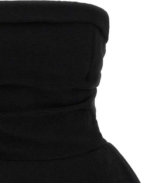 Rochii casual Magda Butrym Mini Dress With Drape BLACK Femei (BM 19765007) 3