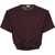 Magda Butrym T-Shirt With Knot BORDEAUX