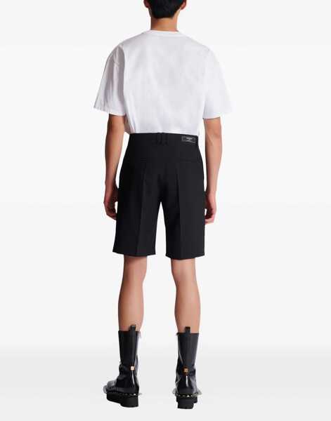 Pantaloni scurti Balmain Wool Tailored Shorts BLACK Barbati (BM 19765034) 4