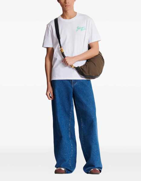 Tricouri Balmain T-Shirt With Logo WHITE Barbati (BM 19765046) 2