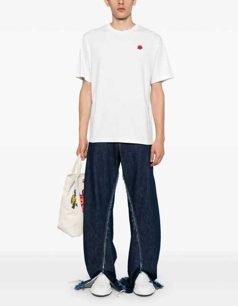 Tricouri Kenzo T-Shirt With Boke Flower Embroidery POWDER Barbati (BM 19765061) 2