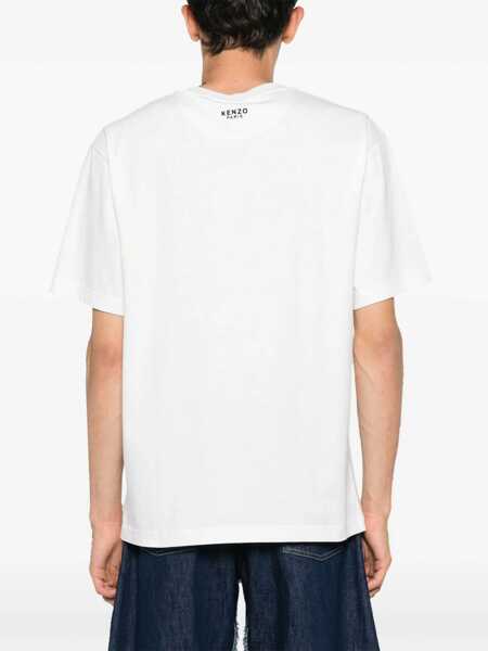 Tricouri Kenzo T-Shirt With Boke Flower Embroidery POWDER Barbati (BM 19765061) 4