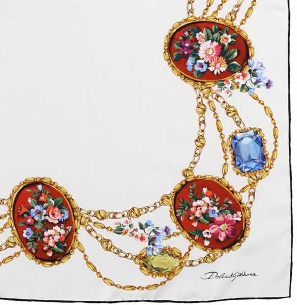 Esarfe Dolce & Gabbana Silk Scarf BLACK Femei (BM 19765109) 2