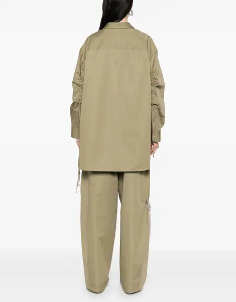 Bluze DARKPARK Satin Shirt MILITARY GREEN Femei (BM 19765127) 4