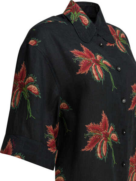 Camasi office Valentino Garavani Shirts Black Femei (BM 19765227) 4