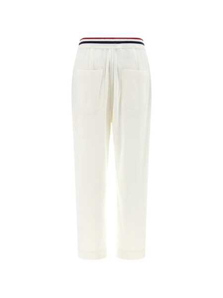 Pantaloni casual Brunello Cucinelli Trousers White Femei (BM 19765296) 2