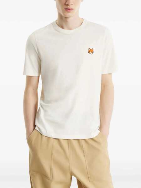 Tricouri MAISON KITSUN T-shirts Beige Barbati (BM 19765311) 3