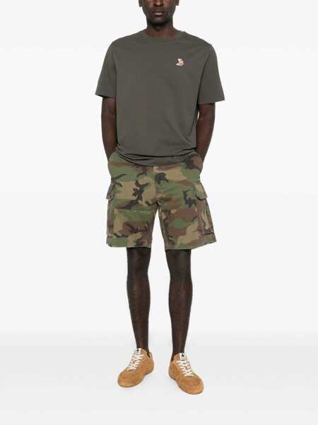 Tricouri MAISON KITSUN T-shirts Green Barbati (BM 19765335) 2