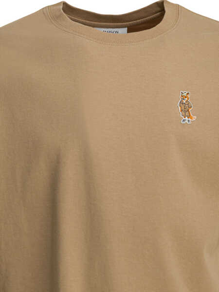 Tricouri MAISON KITSUN T-shirts Beige Barbati (BM 19765341) 3