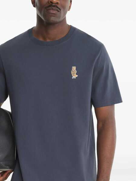 Tricouri MAISON KITSUN T-shirts Blue Barbati (BM 19765347) 4