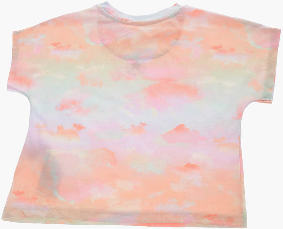 Tricouri Converse Cotton Tie-Dye Boxy Fit T-Shirt Pink Baieti (BM 19765451) 3