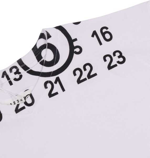 Tricouri MM6 Maison Margiela T-Shirt With Logo WHITE Baieti (BM 19766534) 3