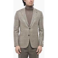 Sacouri elegante Cc Collection Virgin Wool Two-Button Jacket With District Ch Barbati