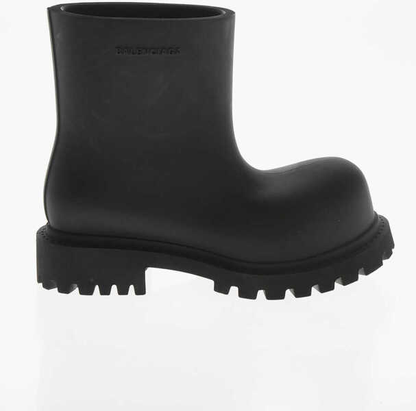 Botine Balenciaga Rigid Rubber Ankle Boots Steroid Black Femei (BM 19766591) 3