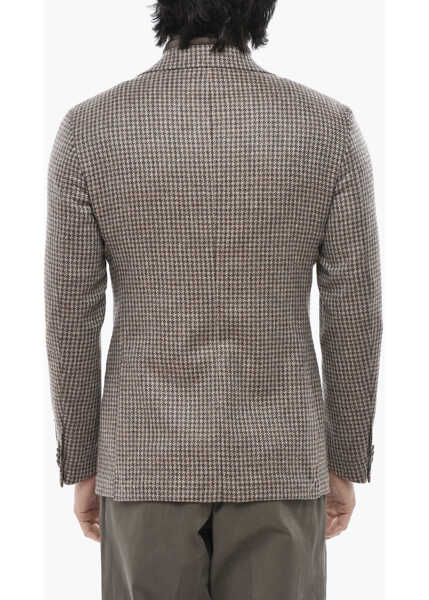 Sacouri CORNELIANI Cc Collection Two-Button Virgin Wool Blend Blazer With Patch Brown Barbati (BM 19766594) 2