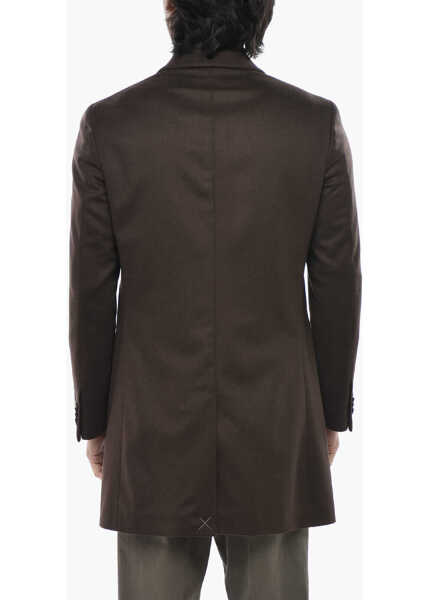 Paltoane CORNELIANI Cc Collection Plain Wool And Cashmere Coat Brown Barbati (BM 19766603) 2
