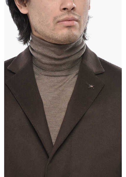 Paltoane CORNELIANI Cc Collection Plain Wool And Cashmere Coat Brown Barbati (BM 19766603) 3