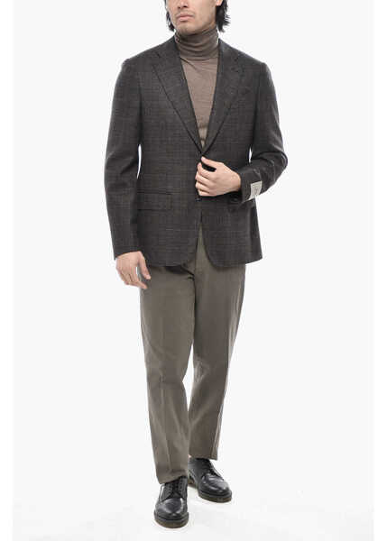 Sacouri elegante CORNELIANI Cc Collection Virgin Wool And Cashmere Jacket Blue Barbati (BM 19766609) 4