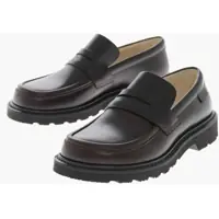 Mocasini Brushed Leather Penny Loafers Femei