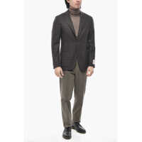 Sacouri CORNELIANI pentru Barbati - Sacouri CORNELIANI Cc Collection Virgin Wool And Cashmere Two-Button Blazer Brown Barbati (BM 19766624) - B-mall.ro
