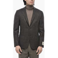 Sacouri Cc Collection Virgin Wool And Cashmere Two-Button Blazer Barbati