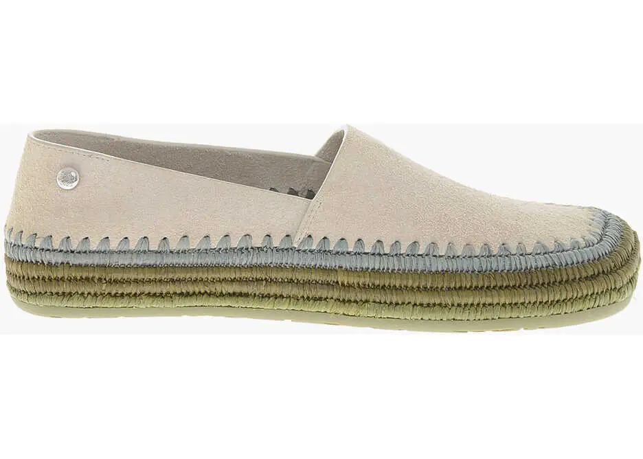 Espadrile Loewe Paulas Suede Espadrilles With Rubber Sole Beige Femei (BM 19766627) 3