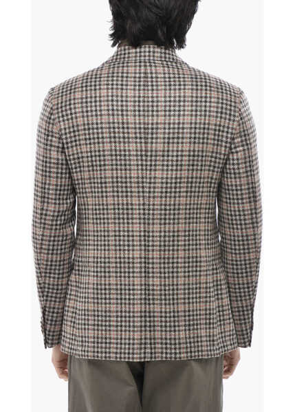 Sacouri elegante CORNELIANI Cc Collection Gingham Check Virgin Wool Blend Jacket Multicolor Barbati (BM 19766630) 2