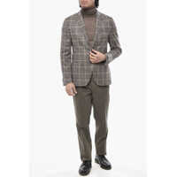 Sacouri CORNELIANI pentru Barbati - Sacouri elegante CORNELIANI Cc Collection Gingham Check Virgin Wool Blend Jacket Multicolor Barbati (BM 19766630) - B-mall.ro