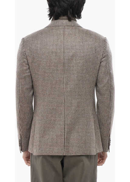 Sacouri CORNELIANI Cc Collection Patterned Virgin Wool Blend Blazer With Patch Multicolor Barbati (BM 19766633) 2
