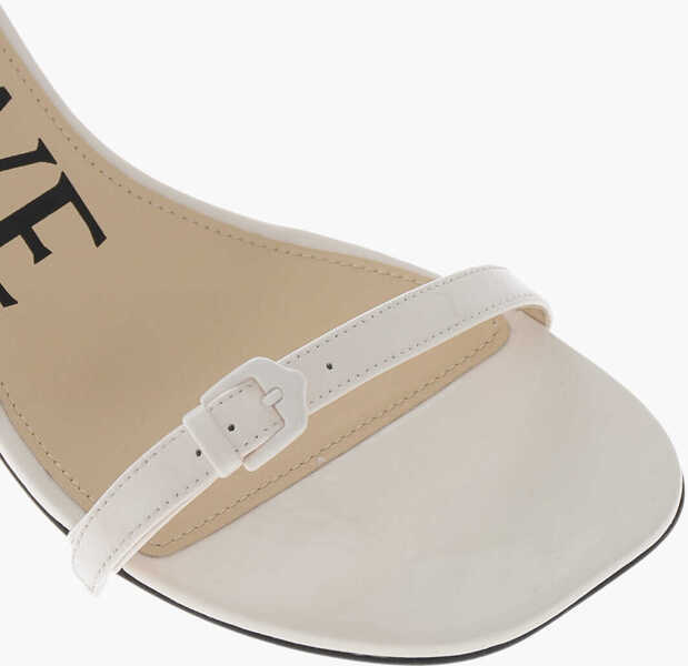 Sandale cu toc Loewe Patent Sandals Petal Brush With Iconic 5Cm Heel White Femei (BM 19766639) 4