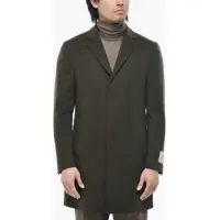 Paltoane Cc Collection Virgin Wool Coat With Hidden Button Closure Barbati