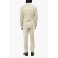 Costume CORNELIANI pentru Barbati - Costume CORNELIANI Cc Collection Double-Breasted Virgin Wool Suit With Peak Lap Beige Barbati (BM 19766645) - B-mall.ro