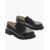Loewe Brushed Leather Penny Loafers Black