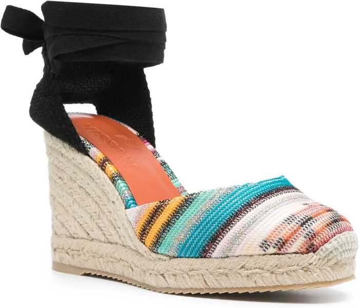 Sandale cu platforma MISSONI BEACHWEAR Espadrilles Eva With Iconic Motif And 9Cm Wedge Multicolor Femei (BM 19766657) 2